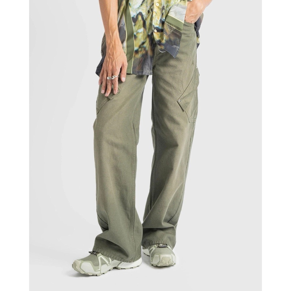 Nike Jordan X Travis Scott Khaki Cargo Pants Womens Size 0 FD9119-325 NWT